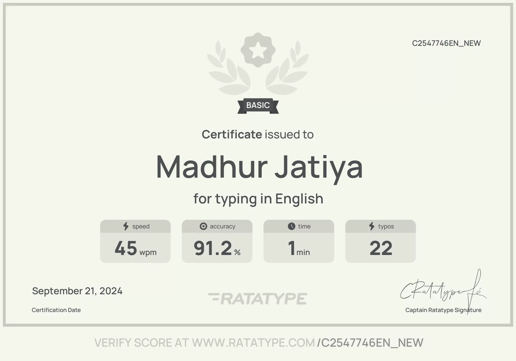 Improve my result