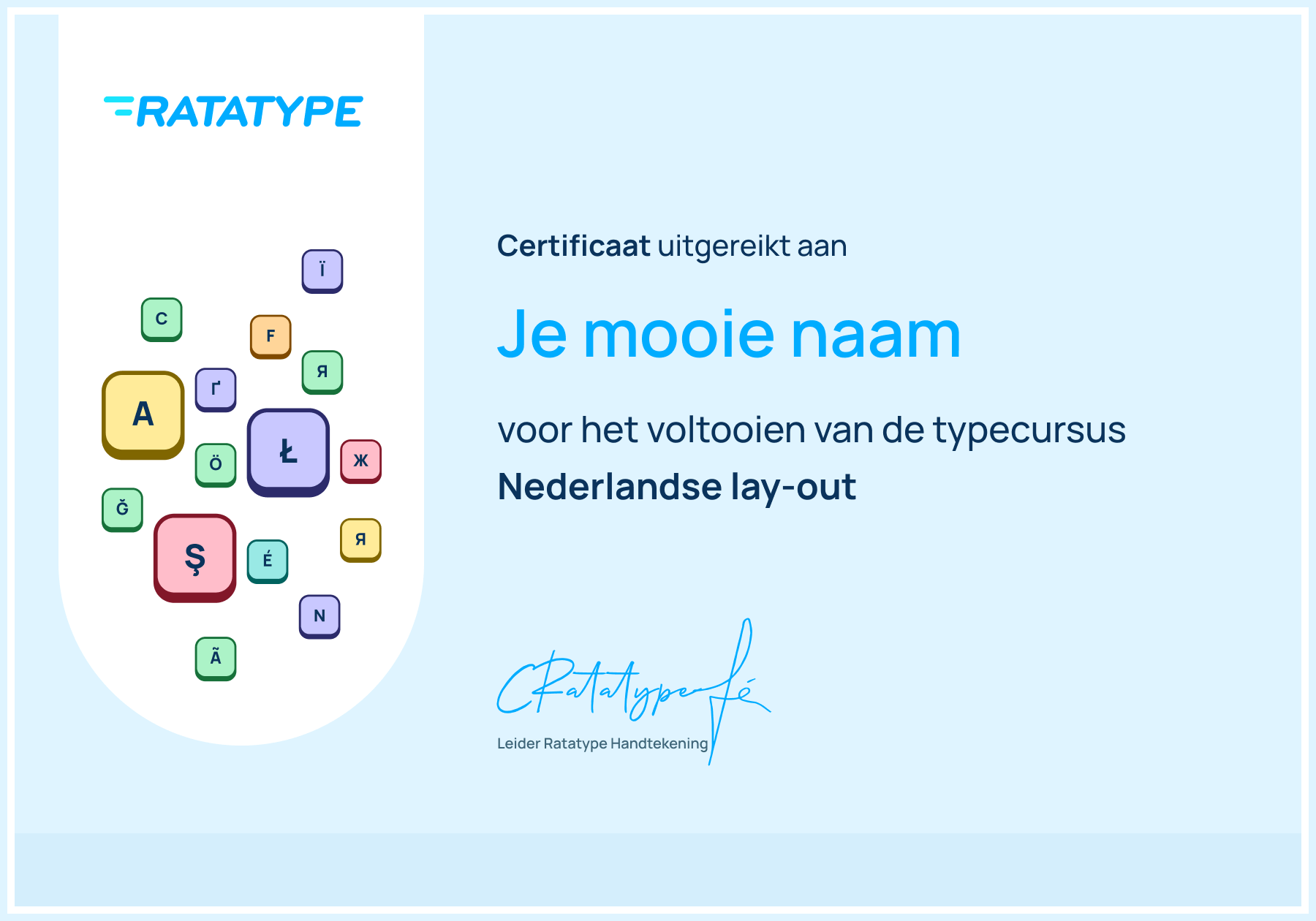 Ga door met leren